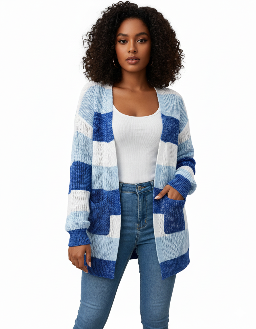 PlaidFlare Knit Sweater