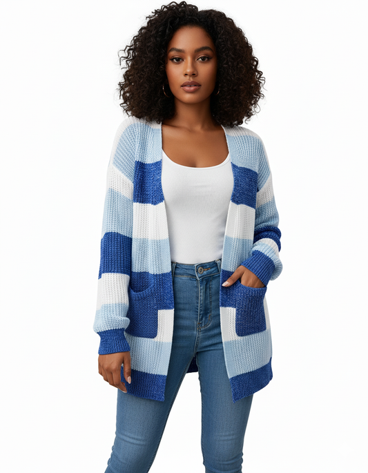 PlaidFlare Knit Sweater