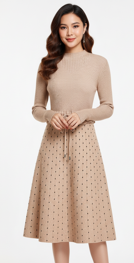 Winter knit dress