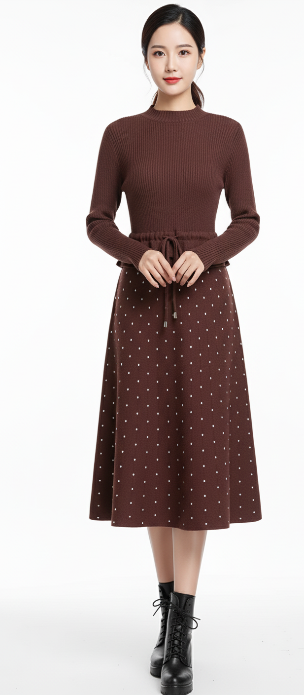 Winter knit dress