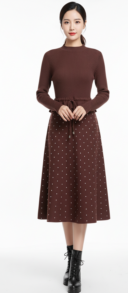 Winter knit dress