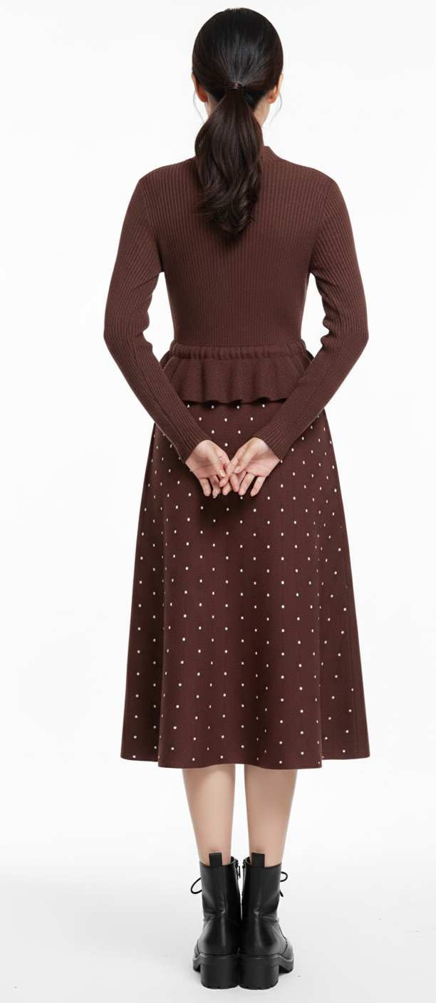 Winter knit dress