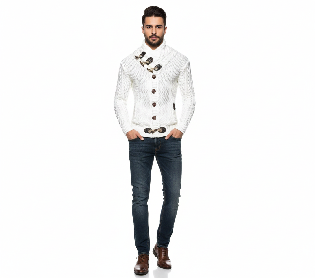 Modern knit sweater