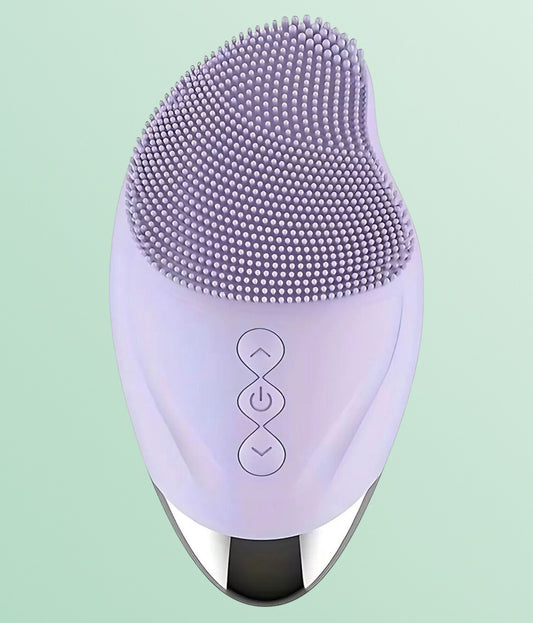 Silicone facial cleansing brush