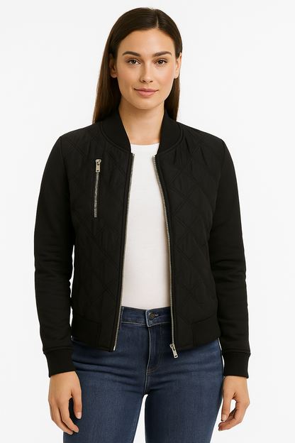 modern quilted jacket
