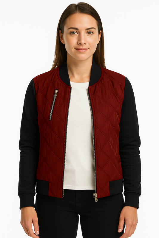 modern quilted jacket
